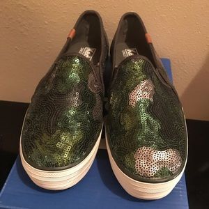 Keds Triple deck sequin slip on sneakers